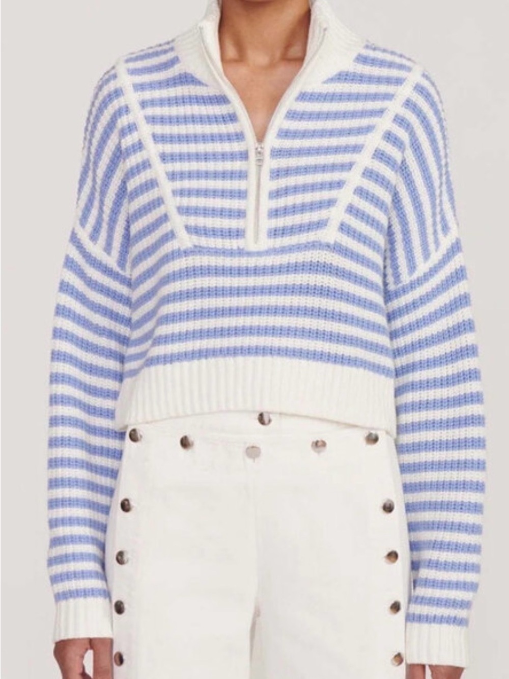 Staud Hampton cropped sweater